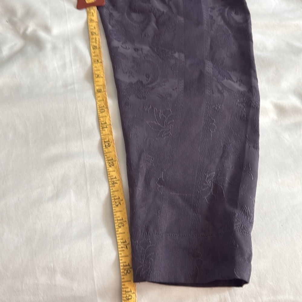 Vintage Victoria's Secret Gold Label Dark Gray Sleep Shirt with Covered Buttons - Picture 7 of 8